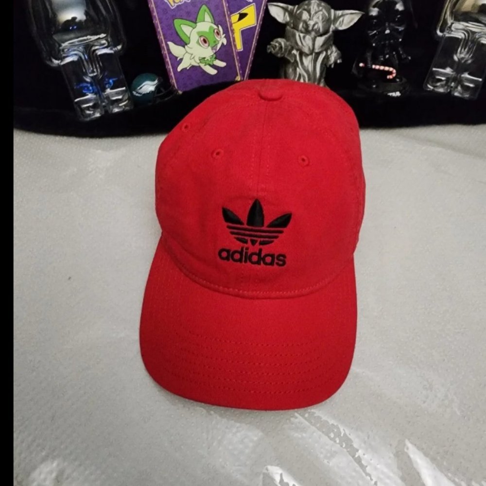 Adidas Black On Red Strapback